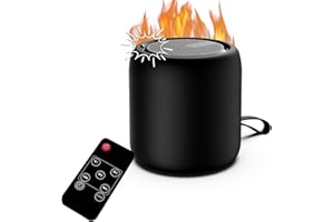 MSELTOS Fireplace Crackler Sound Box for Electric Fireplace with Remote Control, 2 in 1 Realistic Rechargeable Fire Crackling Sound Machine for Gas Fireplace, Fire Crackler Sound System, Fire Noise