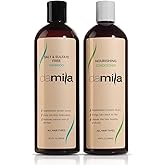 Damila Salt & Sulfate Free Shampoo & Conditioner for Keratin and Color Treated Hair - Professional Keratin Value Pack for Damaged, Frizzy, Curly, Dry & Thin Hair - Shampoo Sin Sal - 16.9 Fl Oz