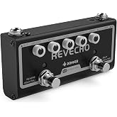 Donner Reverb Delay Pedal 2 in 1 Effects for Electric Guitar, Pedalboards, Revecho Pedal, 2 Modes with Tap Tempo Delay Guitar Effect Pedal
