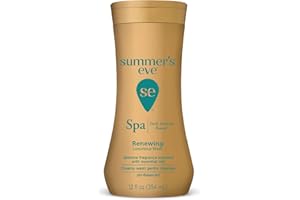 Summer's Eve Spa Daily Intimate Wash, Renewing Cleansing All Over Feminine Body Wash, Jasmine Scented pH-Balanced Feminine Wash, 12oz Bottle