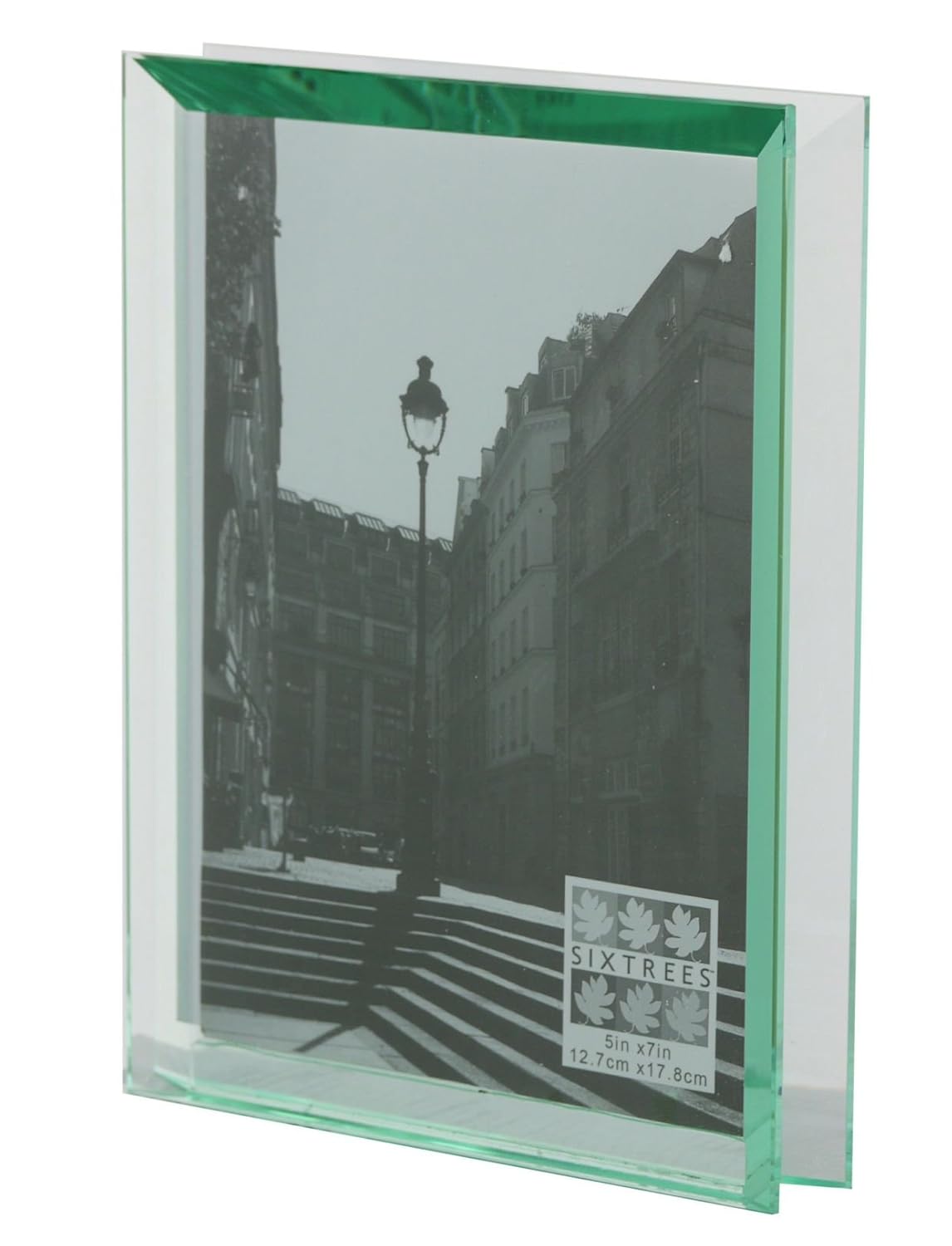 Emerald Cut Glass Photo Frame 5 x 7inch Amazon.co.uk Kitchen & Home