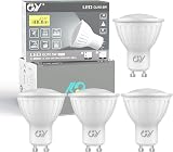 GY GU10 LED Light Sensor Bulbs 5W 6500K 380lm 120° Non-Dimmable 4 Pack