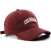 Colorado Hat Unisex Solid Color Baseball Cap Sun Hat for Men and Women