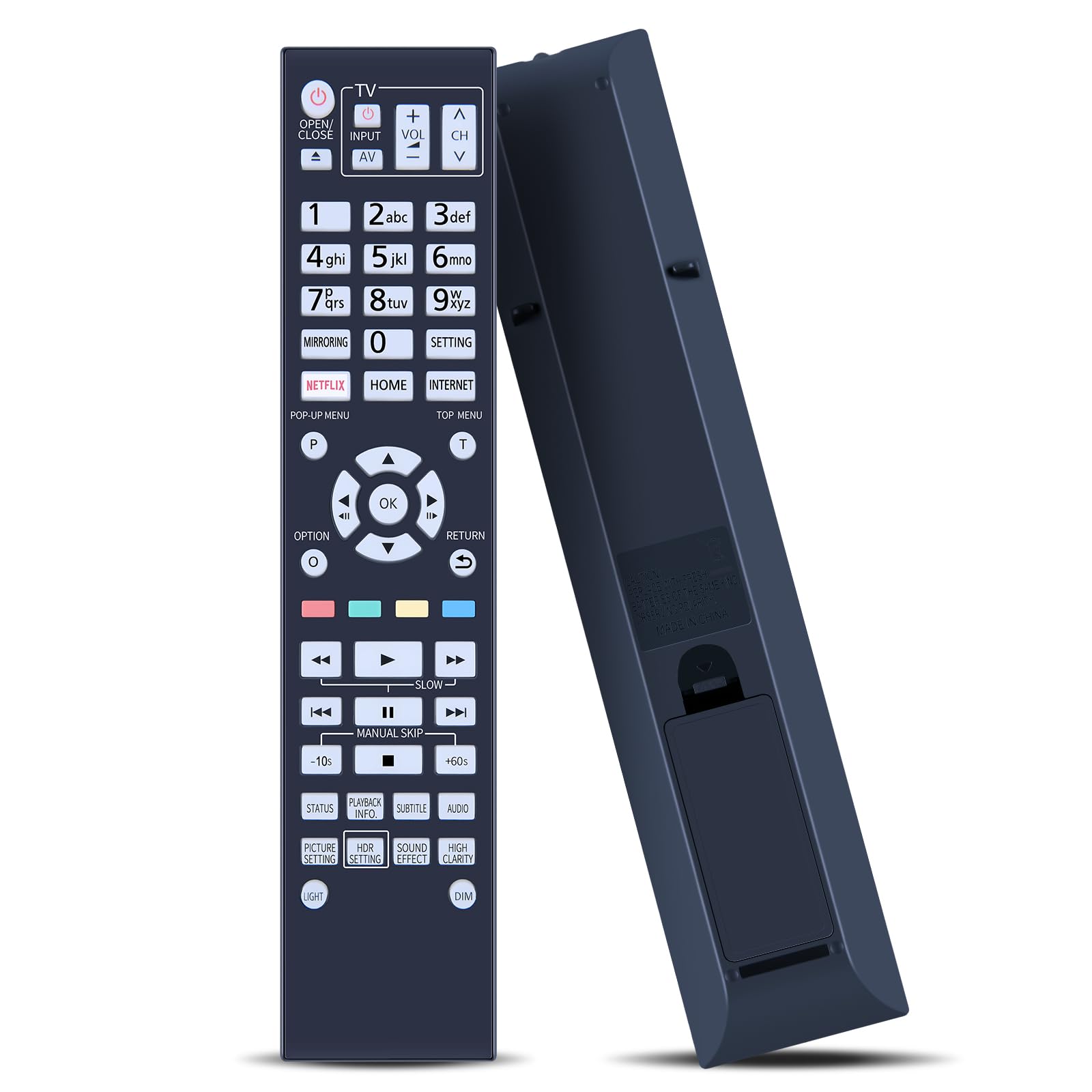 Photo 1 of N2QAYA000172 Remote Control Replacement Compatible with Panasonic Disc DVD Player DP-UB9000 UB820EB N2QAYB000175 N2QAYA000128