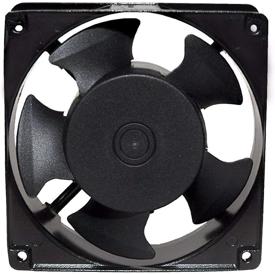 Teflon 220V/240V AC Power Cooling Axial Metal Fan for Networking Rack, Server, Network Enclosure, PC, Electric Panel and Equipments (Black)