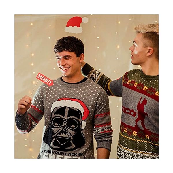 Numskull Unisex Official Star Wars Darth Vader Knitted Christmas Jumper for Men or Women - Ugly Novelty Sweater Gift… - Image 3