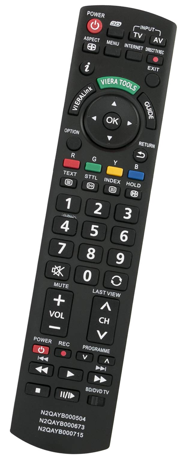 ALLIMITY N2QAYB000715 Remote Control Replacement for Panasonic Viera TV N2QAYB000504 N2QAYB000673 TX-L42DT50 TX-P50ST50 TX-P42STW50 TX-L47ET50 TX-L42WT50 TX-PR50ST50 TX-L47ET50 TX-PR50VT50