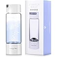 Echo Go New Upgraded Version Hydrogen Water Bottle,Hydrogen Water Bottle Generator,Portable H2 Rich Water Cup,Your Perfect Partner for a Health-Conscious Lifestyle Glass 380ml (White)