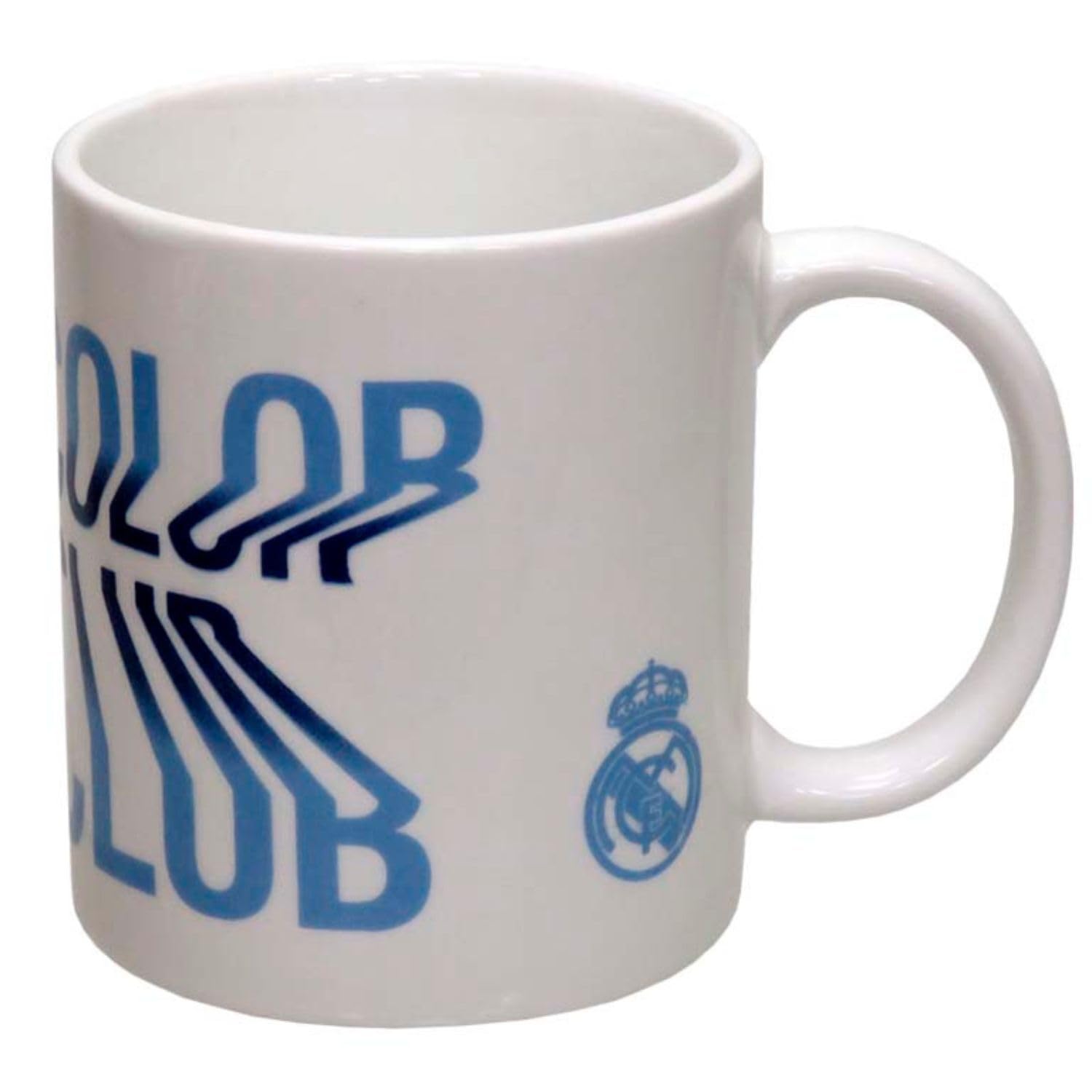 CYP BRAND Real Madrid Ceramic Coffee Mug, 12 oz, White/Blue, Official, Glossy Finish, One Size, Reusable, Microwave & Dishwasher Safe, Multi Occasion, Sports Theme