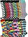 MySocks Knee High Long Socks Stripe Extra Fine Combed Cotton