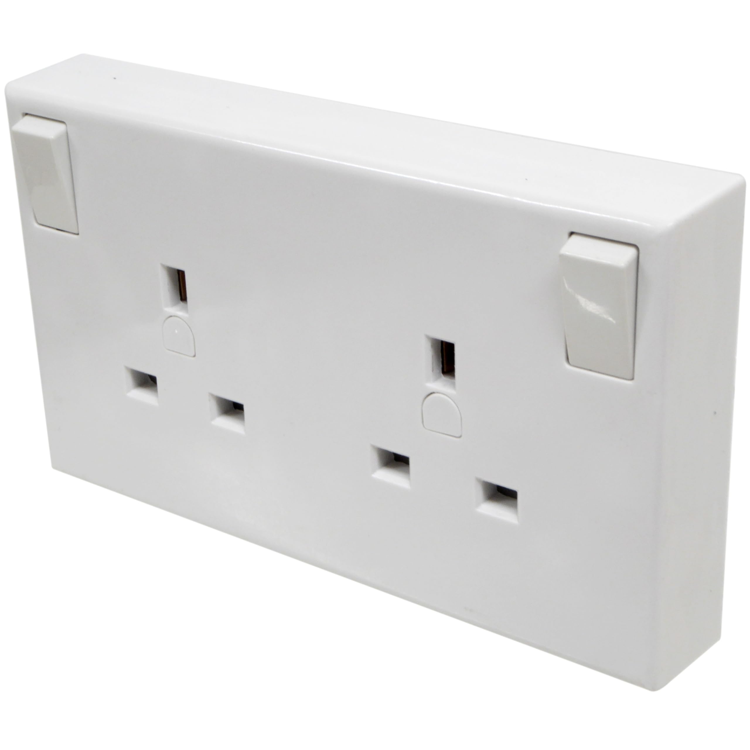Single to Double Socket Converter (1 to 2 Gang)