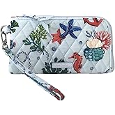 Vera Bradley Women's Cotton Accordion Wristlet with RFID Protection | Cotton, with RFID Protection