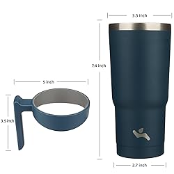 Konokyo 20 oz Tumbler with Handle and 2 Straw 2