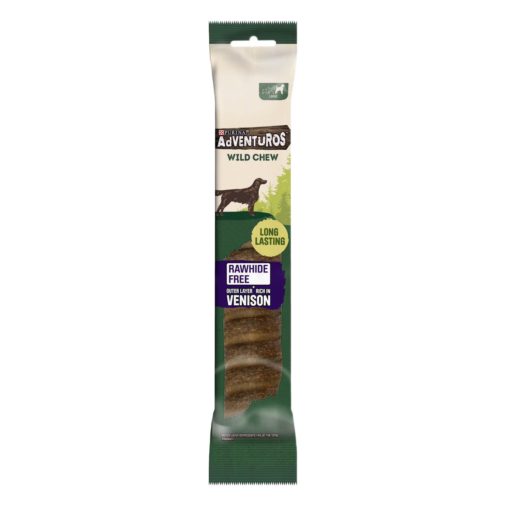 ADVENTUROS Wild Chew Venison Dog Treats 200g