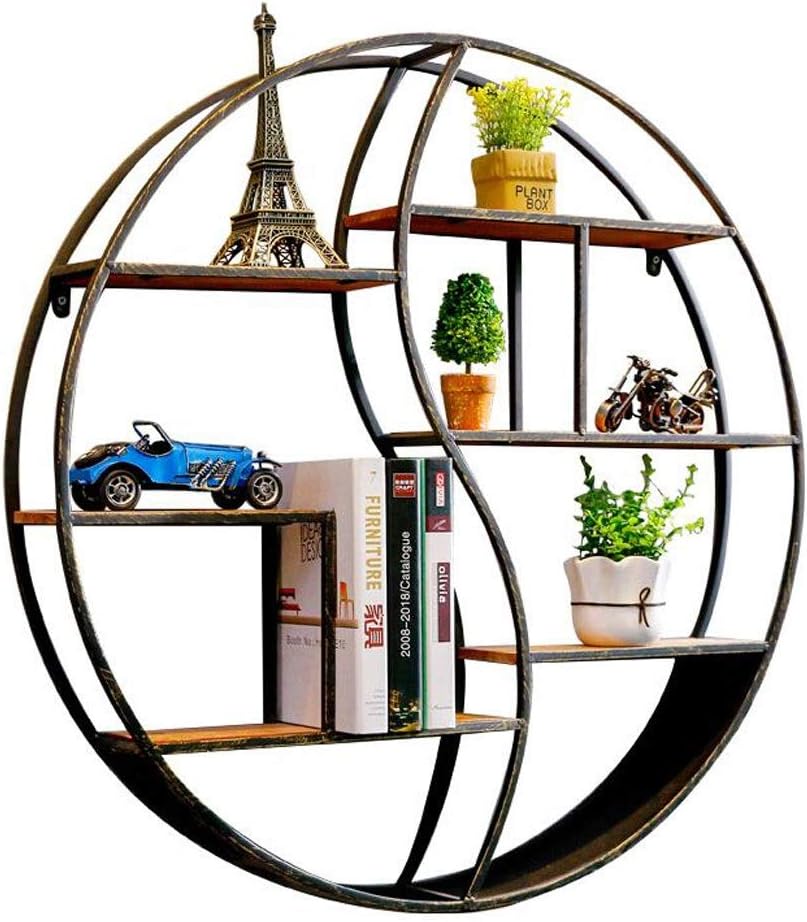 Black Metal Wall Mounted Multi Shelf Storage Organiser