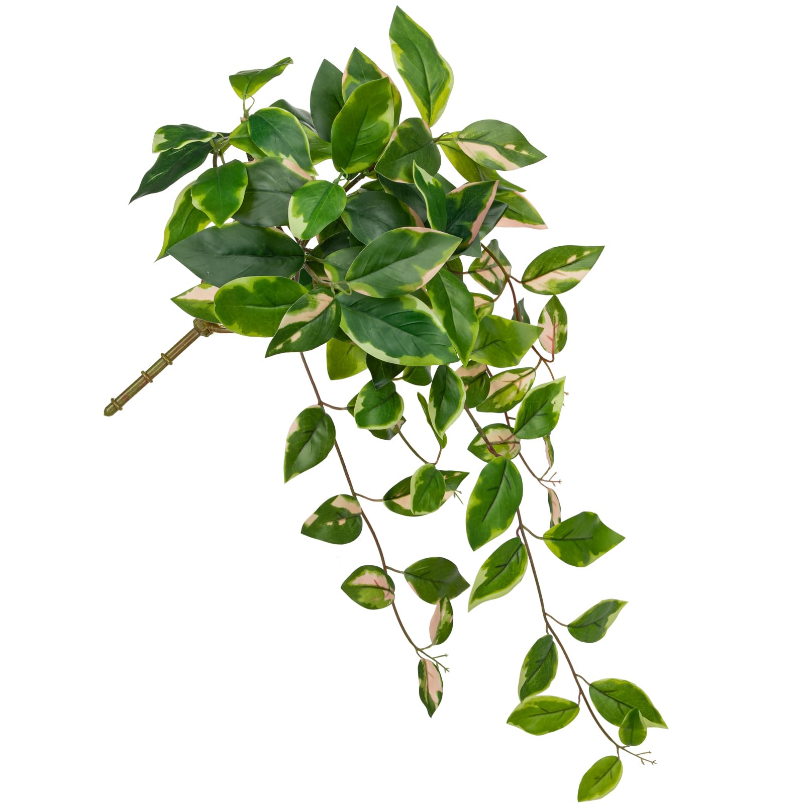 Photo 1 of Oairse Artificial Hanging Plants Hanging Faux Pothos Vines Plants Fake Wall Plant Greenery Decor for Bedroom Bathroom Living Room Balcony Shelf Indoor Outdoor Décor