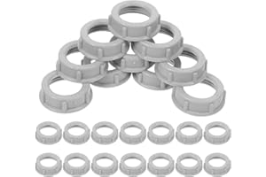 LOLIPPYY 100pcs Insulating Conduit Bushing Grey Plastic Bushing for Electrical Wiring Conduit Fitting Indoor