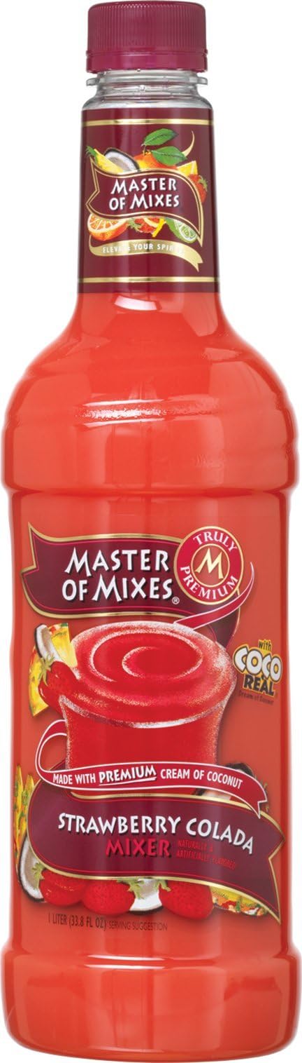 MASTER OF MIXESColada Mix Strawberry, 33.81-Ounce (Pack of 6)