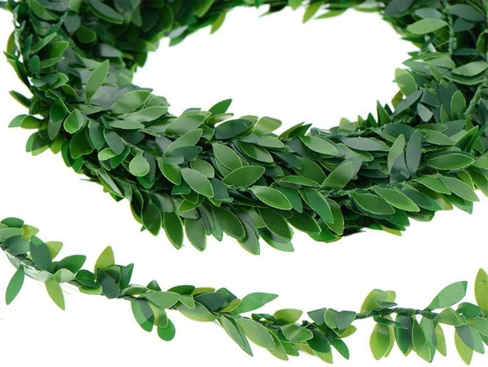 Artificial Ivy Garlands Green Leaves 7.5 M / 24.6Ft Realistic Fake Aesthetic Hangin Vines for Home Garden Accessories Wedding Party Wall Decor - Image 4