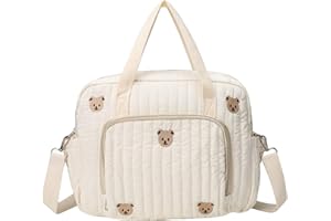 Messenger Diaper Bags, 14x4x11inch Large Capacity Baby Bag, Portable Lightweight Diaper Tote with Handle for Travel