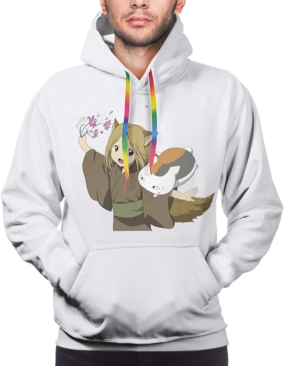 Amazon Co Jp 夏目友人帳 ニャンコ先生 メンズ レディース 保温する フード付き 長袖パーカー カジュアル スウェット コットン プルオーバー 柔らかく快適 冬服 服 ファッション小物
