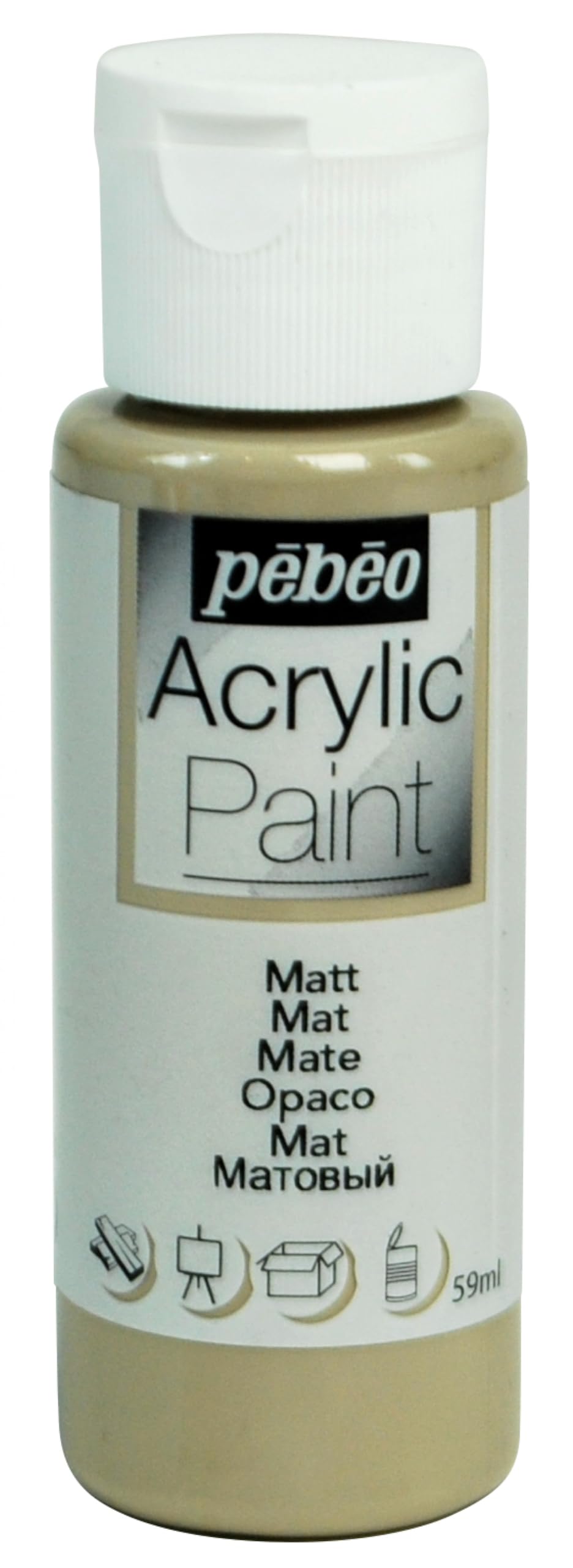 PEBEO Acrylic 59ML MATT D Taupe, Brown, 3.3 x 3.3 x 10 cm
