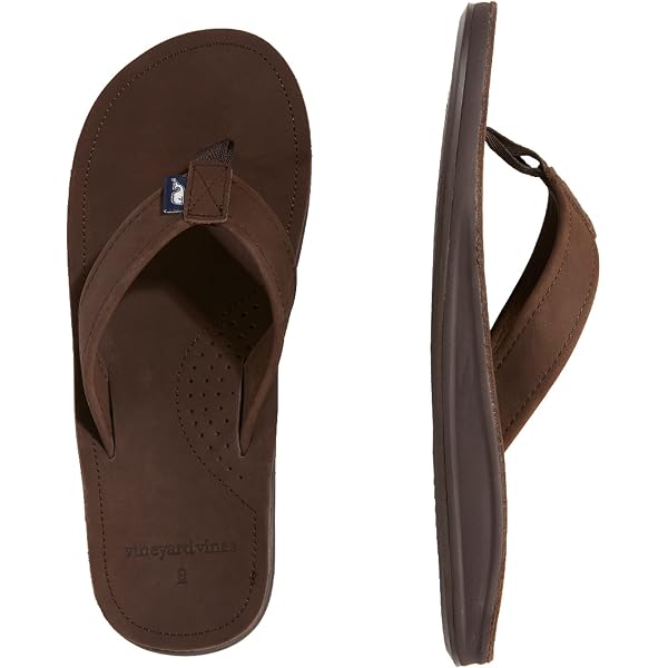 Amazon.com | vineyard vines Braided Rope and Leather Flip  display picture 2
