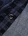 Neleus Men's Long Sleeve Button Down Denim Work Shirt,086,Dark Blue,US M,EUR L