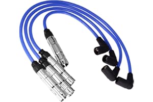 Vkinman Spark Plug Wire Sets Replacement for 1998-2001 Type 1 Jetta 2011-2014 Golf 1999-2001 GL GLS GTI