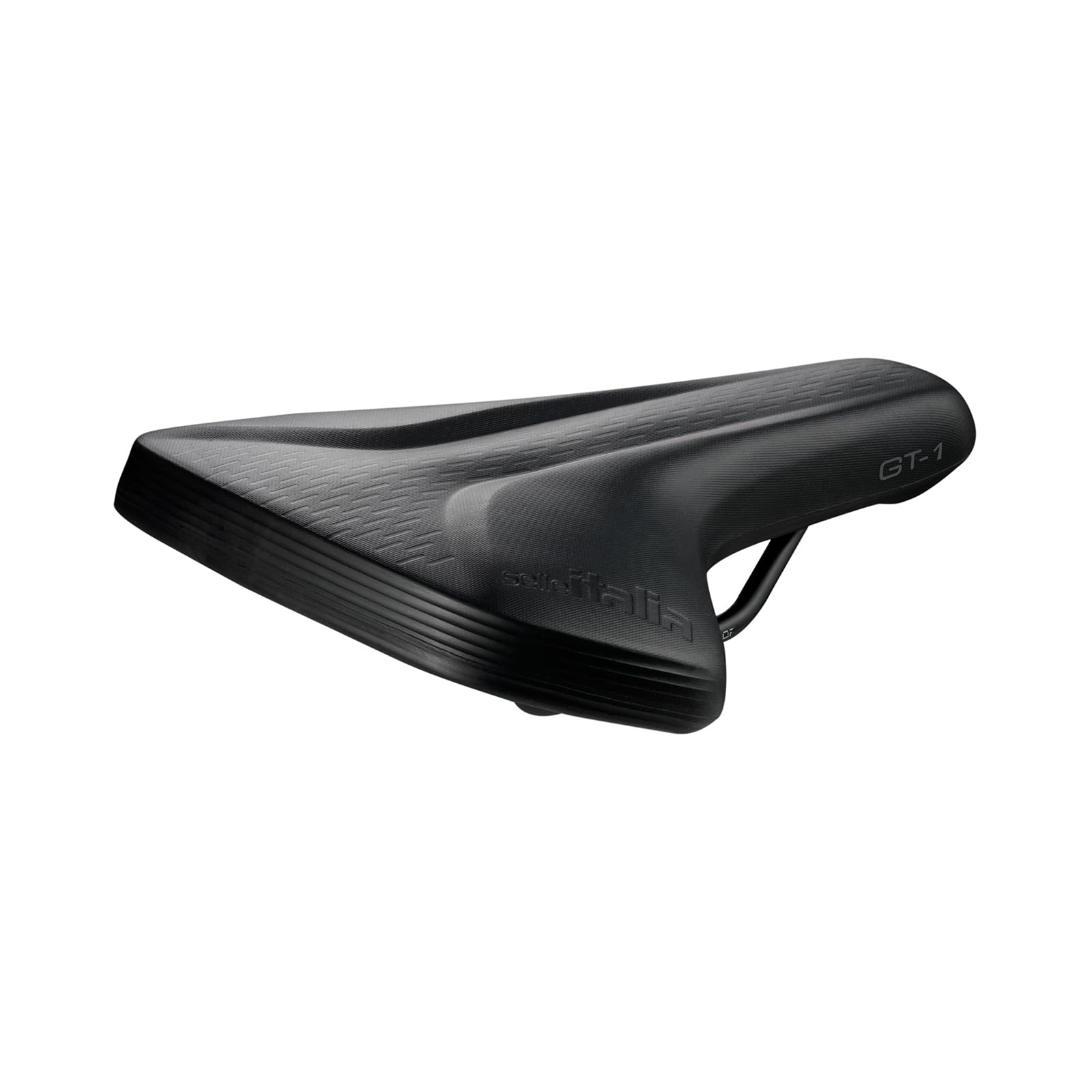 Selle Italia GT-1 - City Bike Saddle EVA FEC Frame Lightweight Anti-Static Unisex Glueless Lock-On System - One Size Black