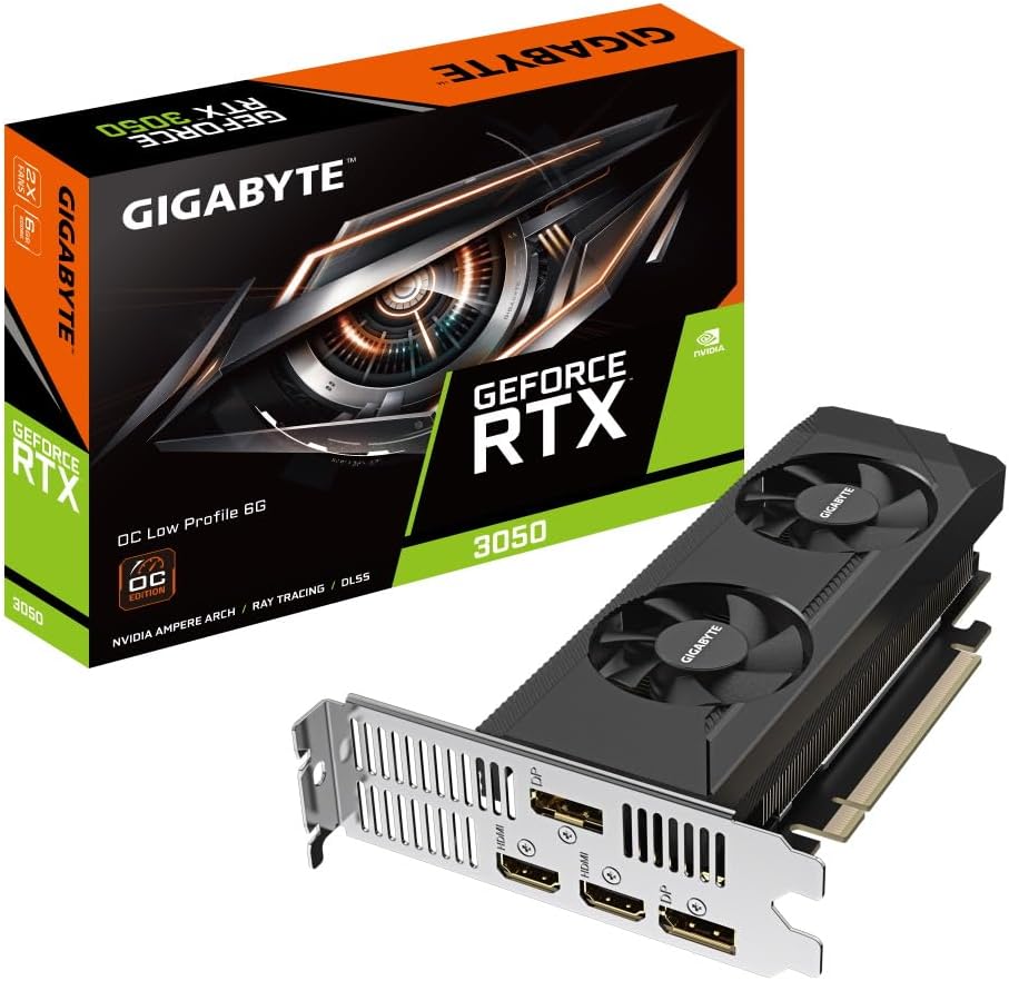 Gigabyte RTX 3050 OC Low Profile 6GB GDDR6 Graphics Card PCI-E 4.0