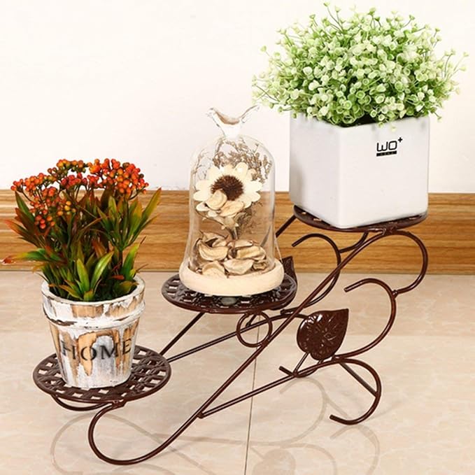 GONGFF Soporte de Flores y Plantas de Interior/Exterior de 3 ...