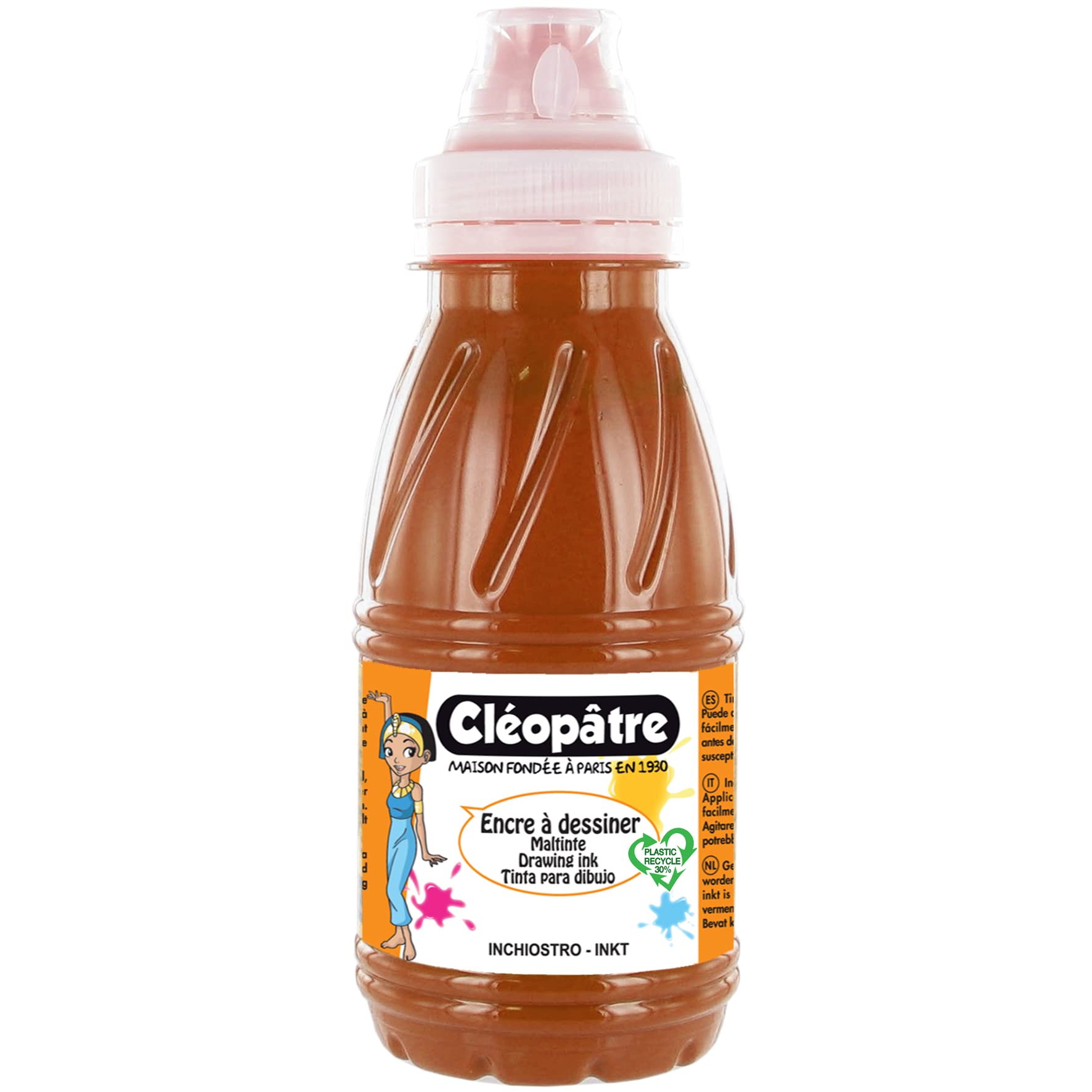 Cleopatra Drawing Ink, Sienna, 24 x 13 x 16 cm