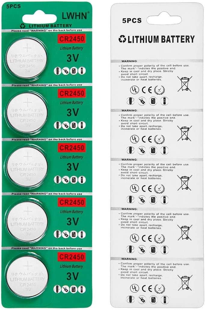 CR2450 3v Lithium Battery CR 2450 Coin Cell Battery With Capacity 650mAh 25 Pack For Led Candles, Silver - Image 4