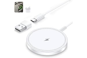 BOHUMA MagSafe Charger Magnetic Wireless iPhone Charge Compatible with iPhone 17 Pro Max Air 16 15 14 Pro Max Plus 13 12 Pro Max & AirPods 4 3 2 Pro - Charging Pad Dock for Travel Home Office