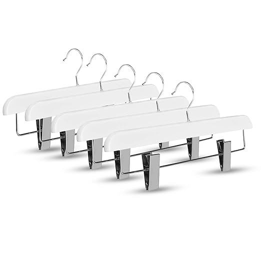 NAKIOR Premium ABS Plastic Skirt Hangers {Set of 5