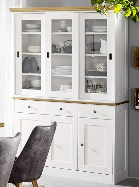 Gradel Buffetschrank Fiona Eiche massiv- 3 Türen, 3 Schübe