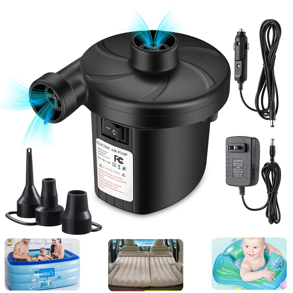 Photo 1 of ***MISSING PARTS -SELLING AS IS*** LQ-202 Electric Air Pump for Air Mattress, Air Mattress Pump for Inflatables, Quick Fill Inflator Deflator Air Pump Perfect for Outdoor Camping Inflatable Boat Blow Up Pool Water Toy Car Air Bed