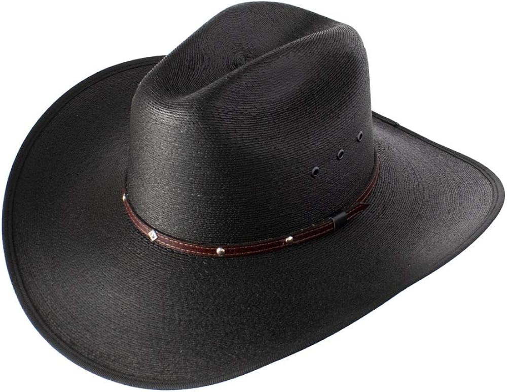 Stetson Blaze Black Palm Hat 7 1/8 (SSBLZE944207) at Amazon Men’s