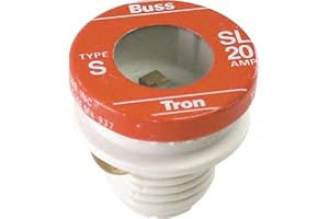 BUSSMANN MFG DIV P1263 6 Count,Bussman BP/SL-20 20 Amp Tamper Proof Plug Fuses