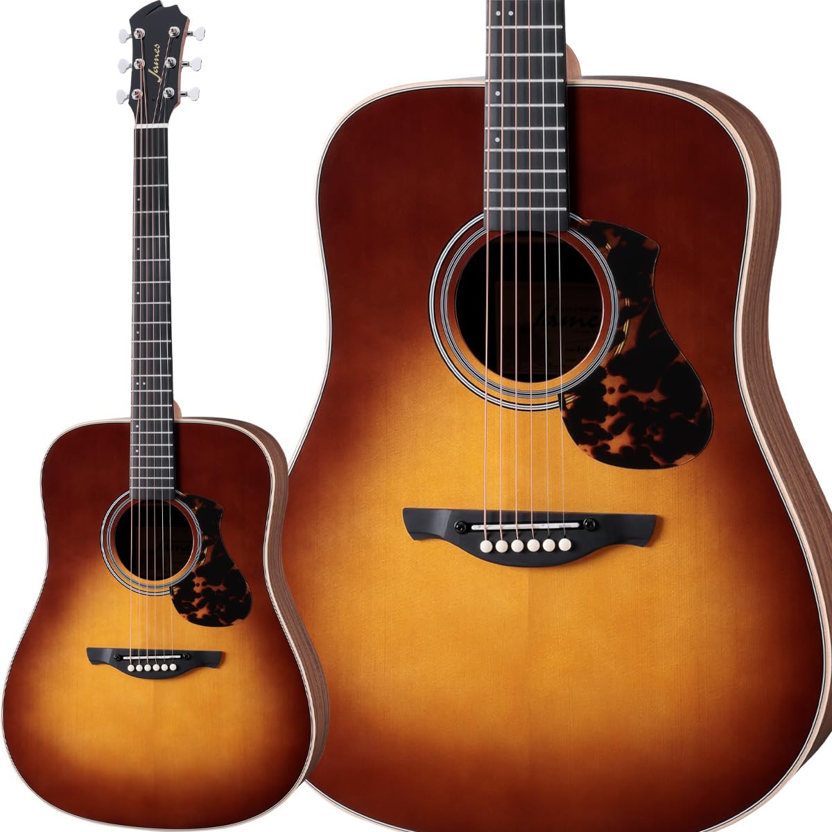 James J-300DII VSB ドレッドノート 簡単弦高調整 トップ単板 ジェームス商品画像