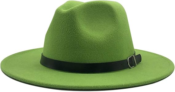 Amazon 新しいファッション男性fedorasレディースファッションジャズ帽子夏春黒ウールブレンドキャップ屋外カジュアル帽子x Xl Green 58 61cm 服 ファッション小物 通販