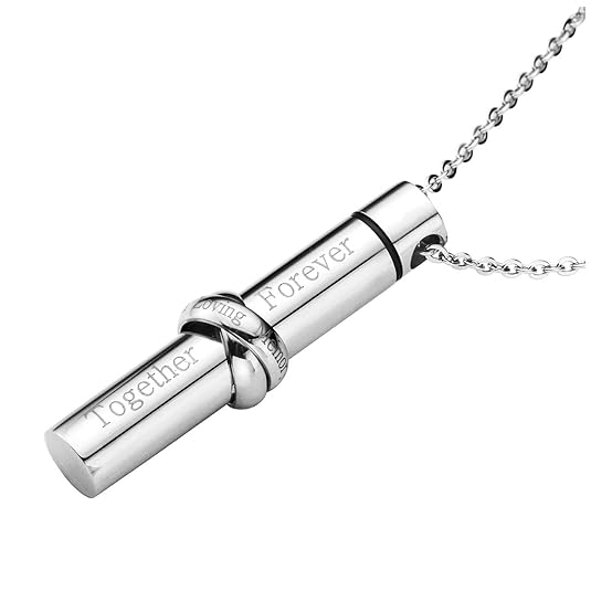 Zysta Edelstahl Memorial Urnen Anhänger Halskette Unendlichkeitszeichen Kette mit Gravur