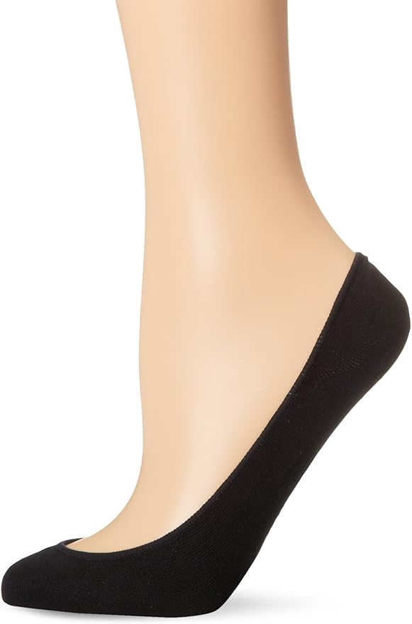 No Nonsense Women's Cotton Ultra Low Cut Liner Sock 6Pack, Black, One