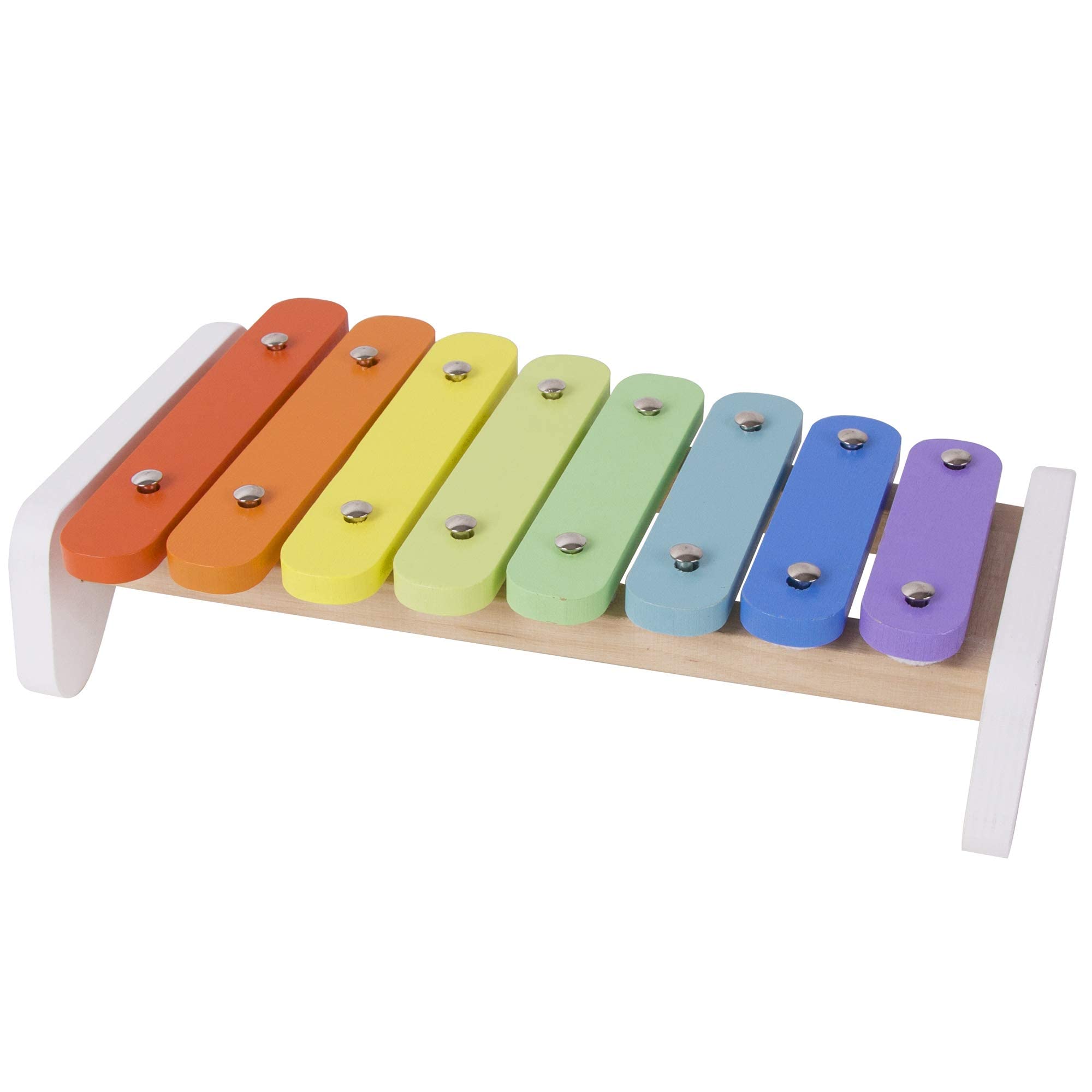 Classic World Wooden Toy Xylophone, Toddler Musical Instruments, 36 x 16cm, Xylophone Bench, 18 Months+