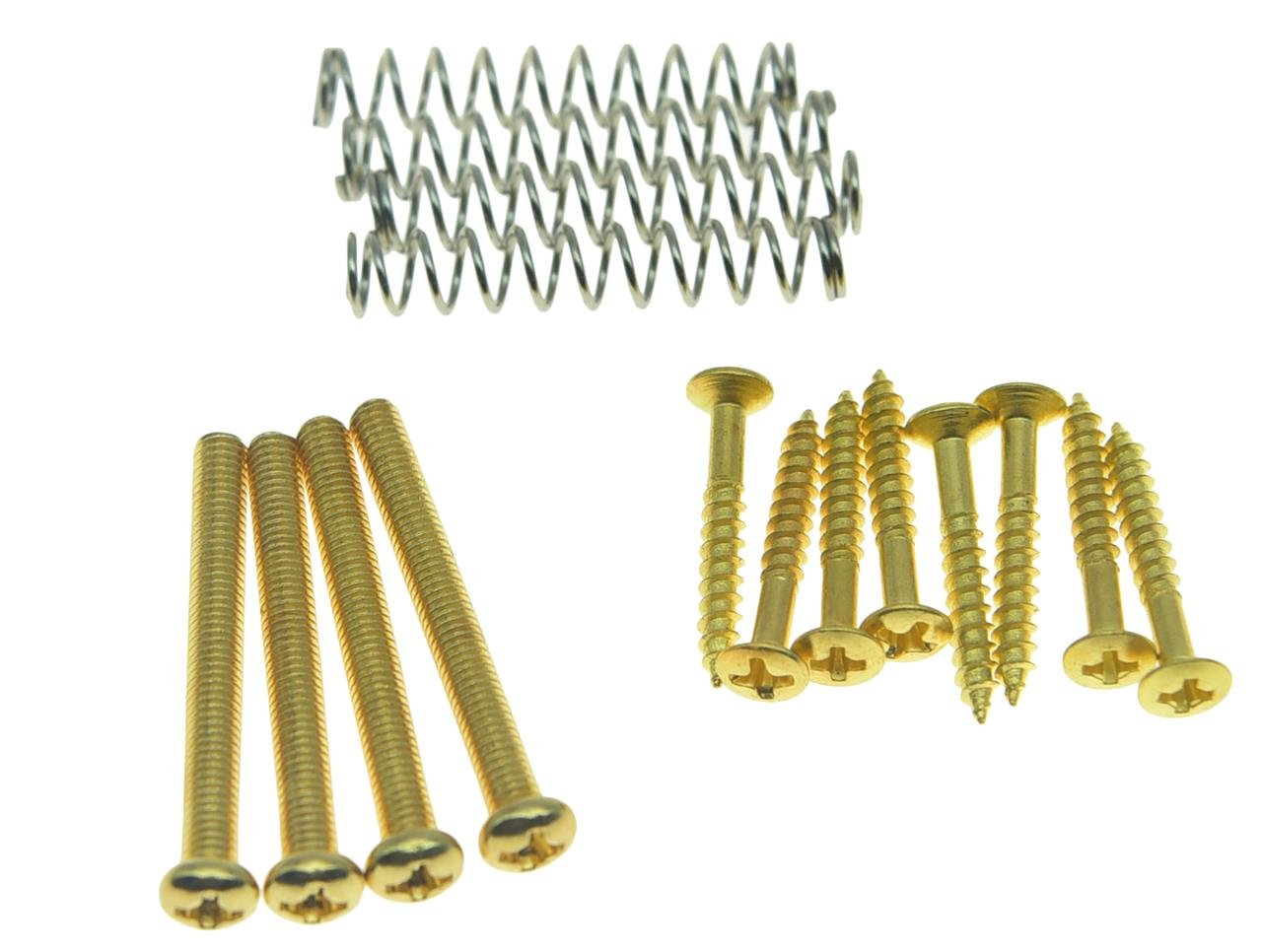 Metric Thread Humbucker Pickup Height Screws Humbucker Pickup Ring Pickup Surround Frame Mounting Screws Springs for Epiphone SG Import Pickups Gold — image 1