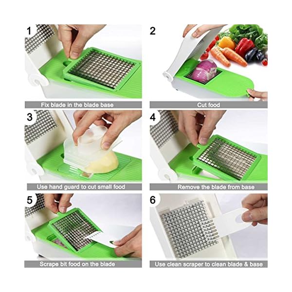Vegetable Chopper, Pro Onion Chopper Slicer Dicer Cutter Grater for Kitchen Cheese, Fruit & Veggie Salad Chopper, Veg…