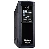 CyberPower CP1500AVRLCD Intelligent LCD Series UPS 1500VA 900W AVR Mini-Tower -New Design and More Features