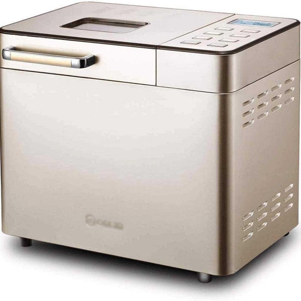 LQUIDE Stainless Steel Bread Machine Programmable Bread Maker,Gluten-Free Setting, Reserve,Keep Warm