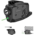 DEFENTAC 350 Lumens Pistol Light and Green Laser Sight Combo is Solely Compatible with Glock 42/43/43X/48 Without Rail or MOS, Magnetic Rechargeable, NOT Fit for Other Handguns.